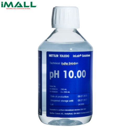 Dung Dịch Chuẩn pH 10.00 METTLER TOLEDO 51350024 (Chai 250 mL x 6)0