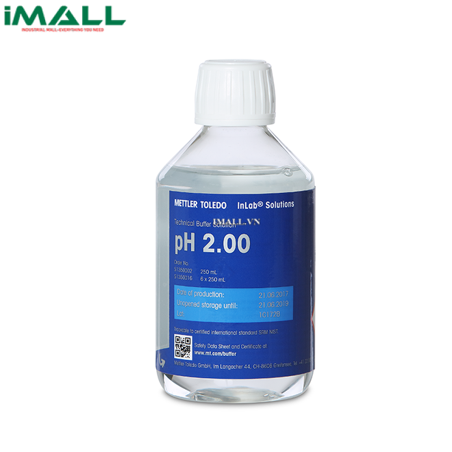 Dung Dịch Chuẩn pH 2.00 METTLER TOLEDO 51350016 (Chai 250 mL x 6)0