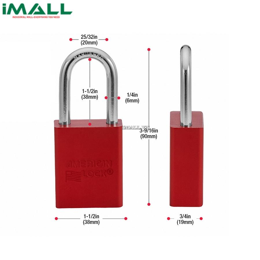 Ổ khóa an toàn bằng nhôm màu đỏ MASTER LOCK A1106RED0