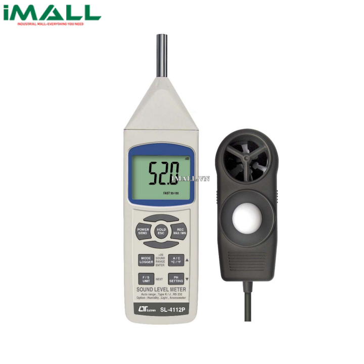 Thiết bị đo độ ồn, tốc độ gió, ánh sáng, nhiệt độ, độ ẩm LUTRON SL-4112P0