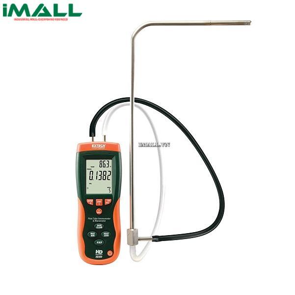 EXTECH HD350 Pitot Tube Anemometer + Differential Manometer (±5000Pa, 80m/s)