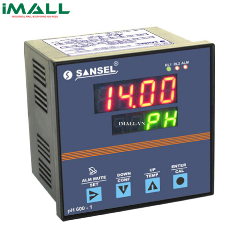 Bộ điều khiển PH Online với cảm biến PHI 09 Sansel PH 600-1 (-2~16pH; ±0.01pH; Relay+Retransmission+Rs485modbus)0