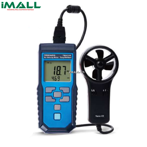 Thiết bị đo lưu lượng, tốc độ gió, nhiệt độ/độ ẩm, áp suất tuyệt đối TENMARS TM-414A (0.4~30m/s)0