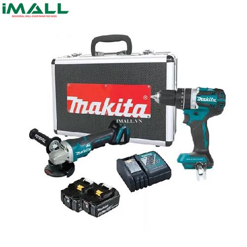 Bộ máy khoan và máy mài Makita DLX2215TX2 (DHP484＋DGA408)0