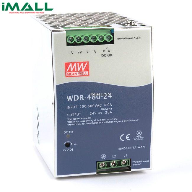 Bộ nguồn Meanwell WDR-480-24 (480W 24V 20A)