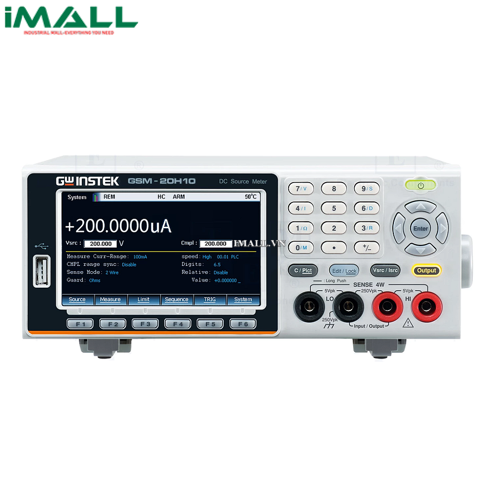 Máy đo nguồn SMU GW INSTEK GSM-20H10 (1-CH; ±210V; ±1.05A; 22W)