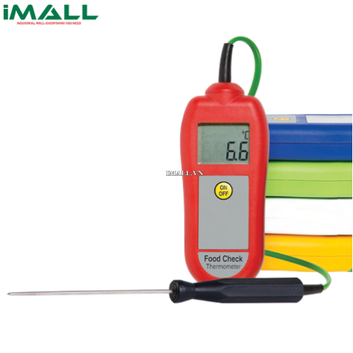 Nhiệt kế điện tử cầm tay đo thực phẩm ETI Food Check 221-048 (màu đỏ, -49.9 đến 299.9°C)
