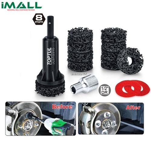 Bộ dụng cụ chà làm sạch mặt bích bánh xe TOPTUL JGAS1401