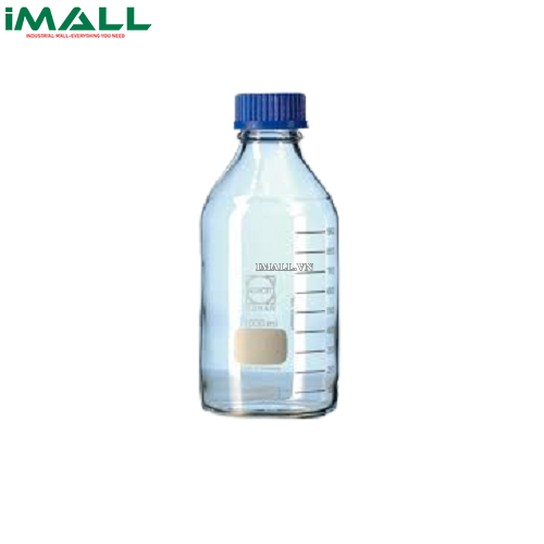 Chai trung tính vuông, có nắp và vòng đệm 100ml, GL 32 Duran 218202453