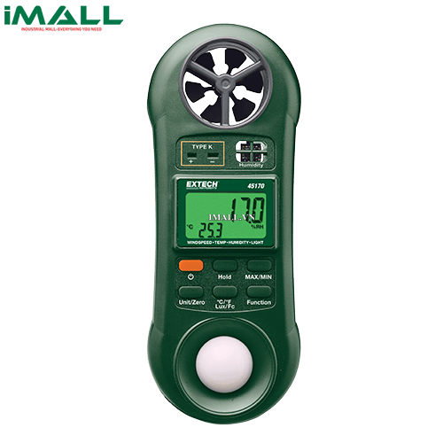 EXTECH 45170 4-in-1 Humidity, Temperature Airflow and Light Meter0
