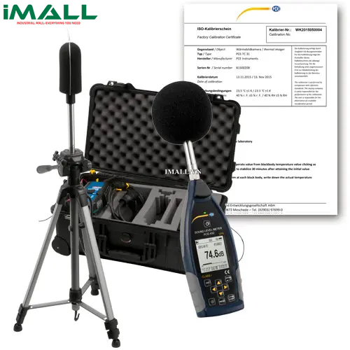 Bộ kit đo độ ồn ngoài trờ (22~136db (A), kèm Certificate ISO)i PCE 432-EKIT-ICA