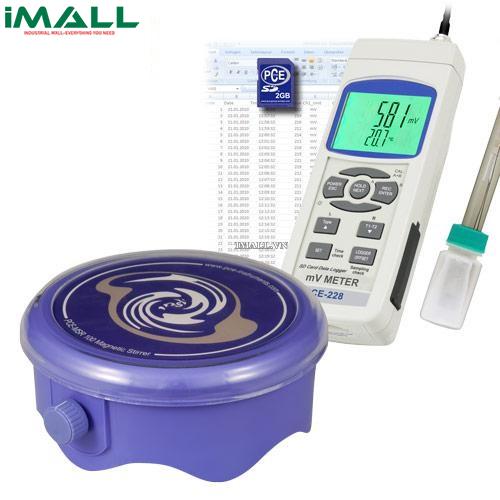 Bộ máy đo pH và máy khuấy từ (0-14 pH) PCE 228-MSR1000