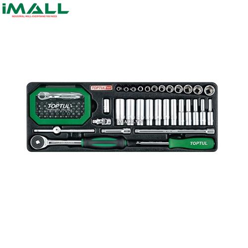 Bộ tuýp vặn bu lông 1/4" 66 chi tiết Toptul GCAT66010
