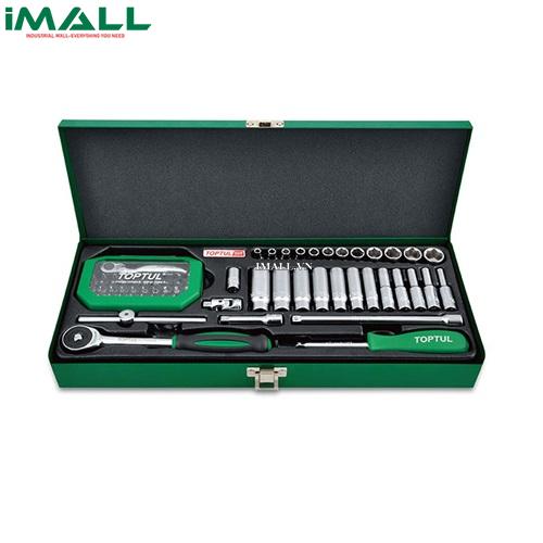 Bộ tuýp vặn ốc 1/4' 66 chi tiết Toptul GCAD66010