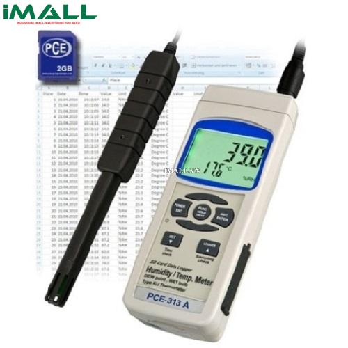 Máy đo nhiệt độ , độ ẩm PCE-313A (có thẻ nhớ)0