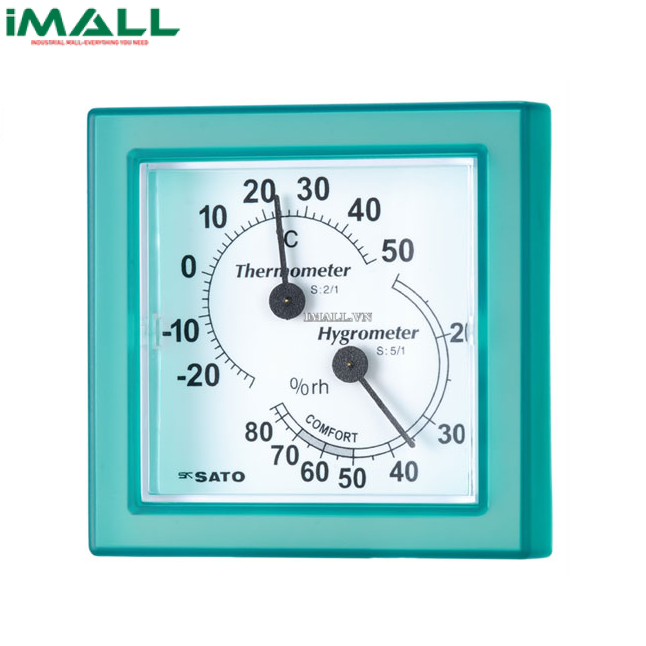 Đồng hồ đo độ ẩm, nhiệt độ skSATO Mini (1006-10, Green) (-30~50°C; 10~90%rh)