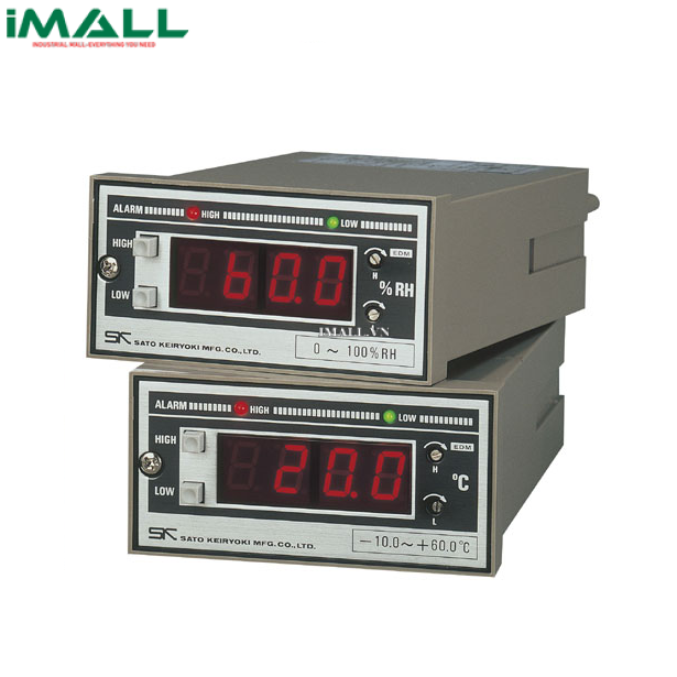 Đồng hồ đo nhiệt độ, đổ ẩm có báo động skSATO 8087-10 (0~50°C;<85%rh)