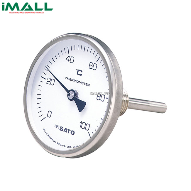 Đồng hồ đo nhiệt độ lưỡng kim skSATO BM-T-75S (2010-12, 0~50°C; 100mm)