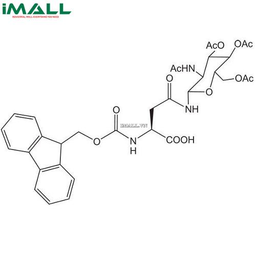 Hóa chất Fmoc-Asn(Ac₃AcNH-ß-Glc)-OH (C₃₃H₃₇N₃O₁₃; Chai nhựa 1 g) Merck 85213500010