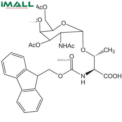 Hóa chất Fmoc-Thr(Ac₃AcNH-α-Gal)-OH (C₃₃H₃₈N₂O₁₃; Chai thủy tinh 100 mg) Merck 85222981000