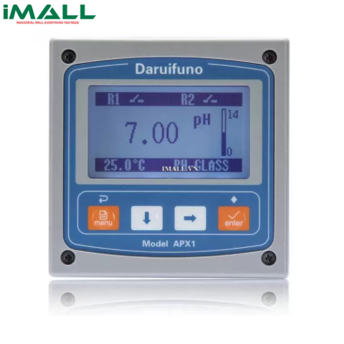 Bộ điều khiển đo PH Daruifuno DUC2-PH-H-A (-2~16pH, 2 relay, 4-20mA, RS485,AC100-240V, kết nối cảm biến cổng RS485)