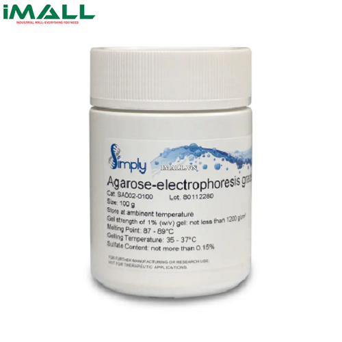 Hóa chất Agarose (medium electroendoosmosis) cho điện di truyền (Chai thủy tinh 250 g) Merck 11680102500