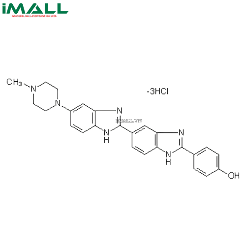 Hóa chât Bisbenzimide H 33258 Fluorochrome, Trihydrochloride (C₂₅H₂₄N₆O · 3HCl, ống nhựa 250 mg) Merck 382061-250MG US1382061-250MG0