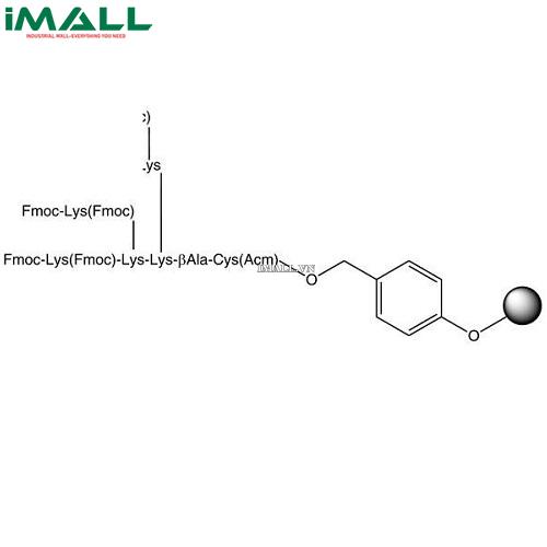 Hóa chất Fmoc₈-Lys₄-Lys₂-Lys-Cys(Acm)-ß-Ala-Wang resin (Chai thủy tinh 1g) Merck 85616500010