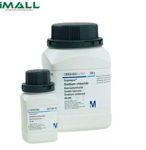 Hóa chất Sodium chloride (ClNa, chai nhựa 500g) Merck 10640605000