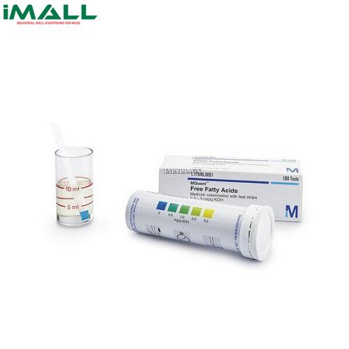 Free Fatty Acids with test strips 0.5 - 1 - 2 - 3 mg/g KOH MQuant® (Hộp đựng 100 cái) Merck 11704600010
