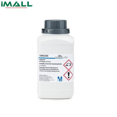 Hóa chất Iron(III) chloride hexahydrate để phân tích (Cl₃Fe * 6 H₂O, Plastic bottle 250g) Merck 10394302500