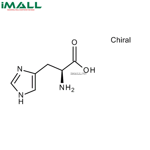 Hóa chất L-Histidine cho hóa sinh (C₆H₉N₃O₂, Chai thủy tinh 25g) Merck 10435100250