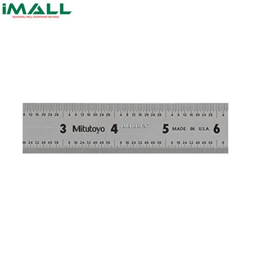 Thước lá thép (12”/300mm, (1mm, 0.5mm), rộng 25mm) Mitutoyo 182-125