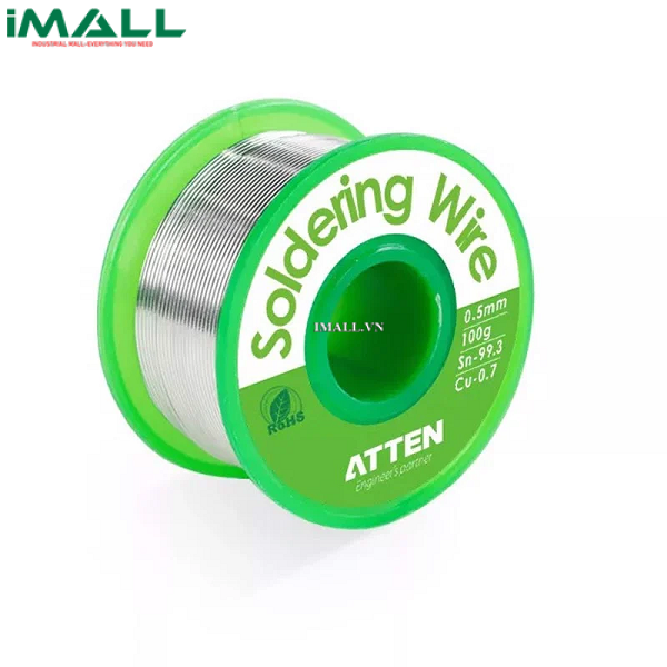 Cuộn thiếc hàn Lead-Free ATTEN SN99.3 CU0.7 0.5mm (100g) ACF030533