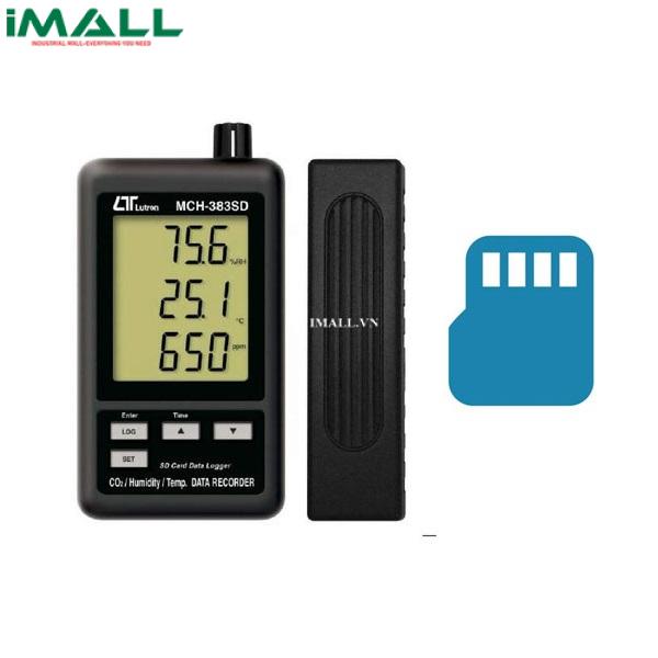 Máy đo nồng độ khí CO2, độ ẩm, nhiệt độ môi trường Lutron MHB-383SD (0-4000 ppm)0