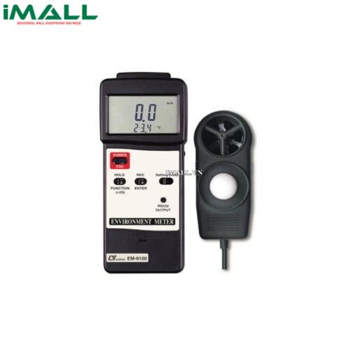 Thiết bị đo tốc độ gió, ánh sáng, nhiệt độ, độ ẩm môi trường (4 in 1) LUTRON EM-9100