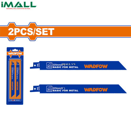 Bộ 2 lưỡi cưa kiếm (cưa kim loại) 225mm(9") Wadfow WJT1122BF0