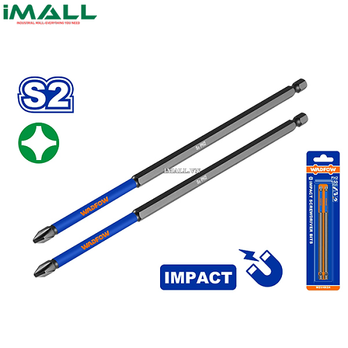 Bộ 2 Mũi bắt vít đóng PH2 250mm Wadfow WSV6K660