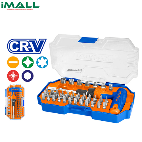 Bộ 45 chi tiết bắt vít và tay vặn chữ T Wadfow WSS8B450