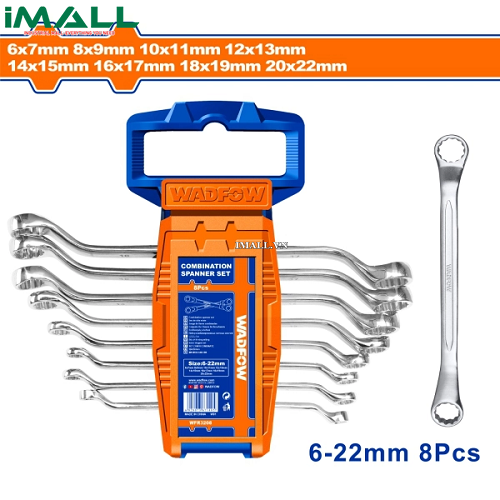 Bộ 8 cờ lê 2 đầu vòng 6-22mm Wadfow WFR32080