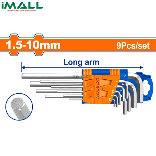 Bộ 9 chìa lục giác 1.5-10mm Wadfow WHK12910