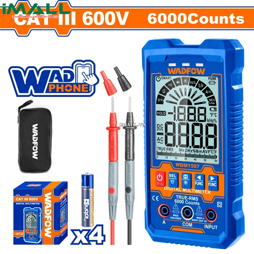 Đồng hồ vạn năng kỹ thuật số (600V) Wadfow WDM1507