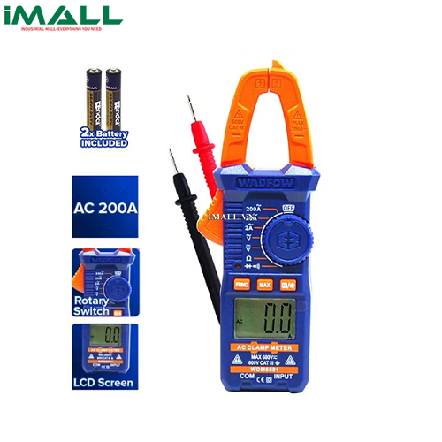 Ampe kìm đo AC (200A) Wadfow WDM6501
