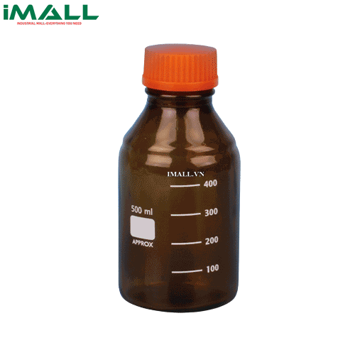 Chai thủy tinh đựng hóa chất  (Thủy tinh soda, nắp GL45, màu nâu đậm, 1000ml) SciLab SL.Bot10140