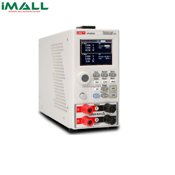 UNI-T UTL8212+ DC Electronic Load (2CH; 0-150V; 0-20A; 400W, 5KHz)